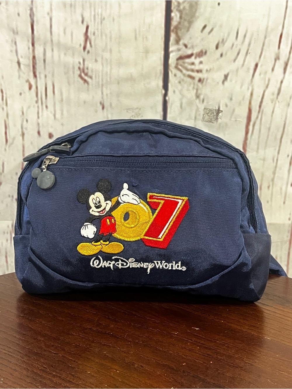 Walt Disney World Navy Blue Mickey Mouse 2007 Belt Bag